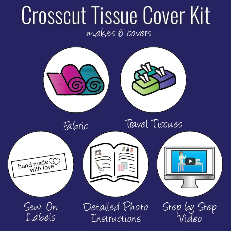 Travel Tissue Cover Kit - Purple