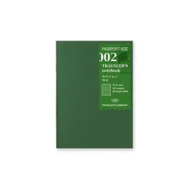 Traveler's Company - 002 Grid Notebook Refill (Passport)