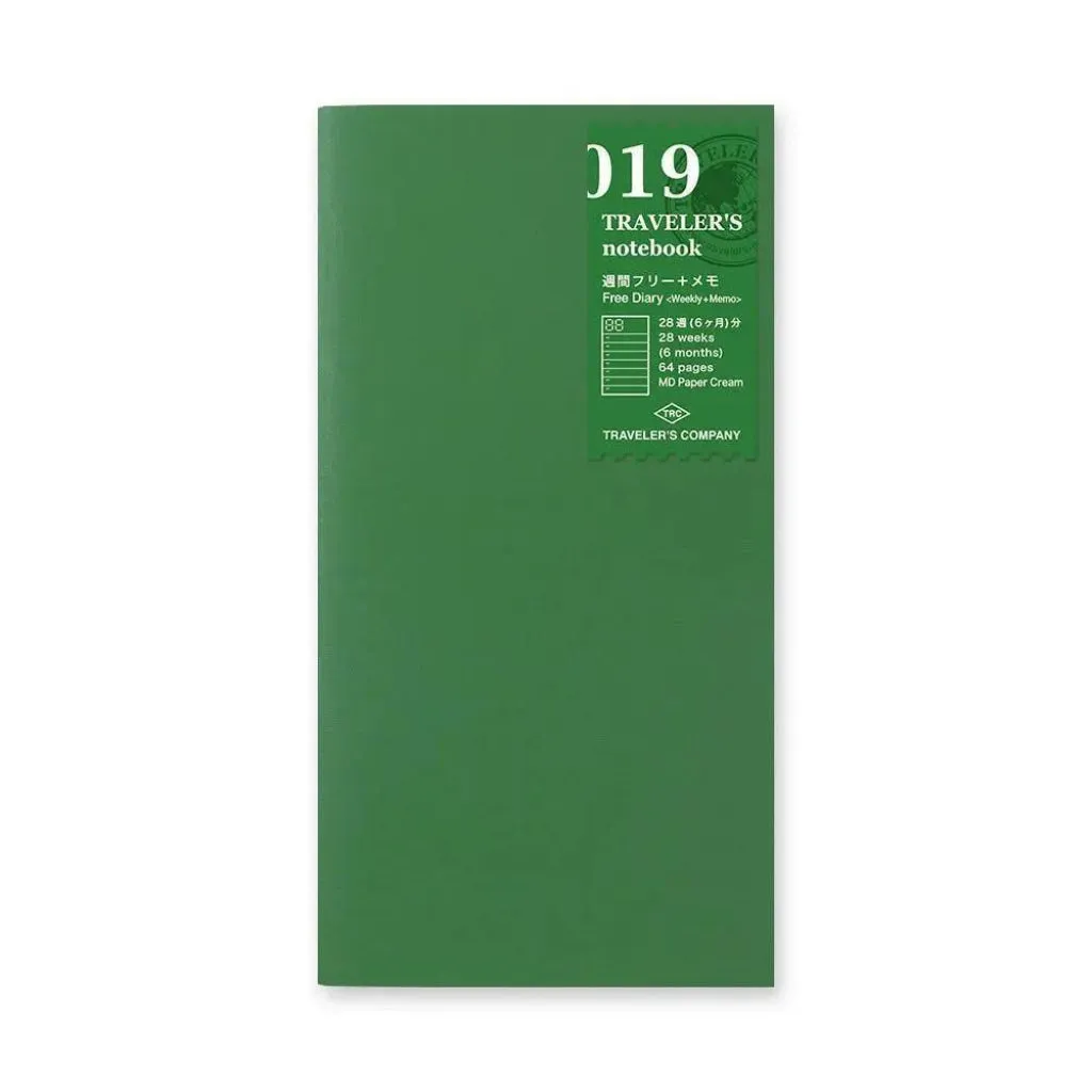 Traveler's Company - 019 Free Diary Weekly   Memo Refill (Regular)