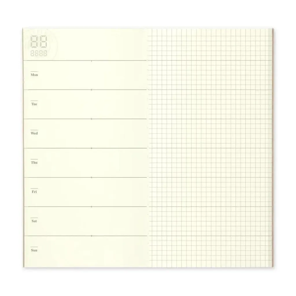 Traveler's Company - 019 Free Diary Weekly   Memo Refill (Regular)