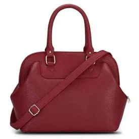 Trendy PU Leather and Zipper Design Women's Tote Bag - Wine Red