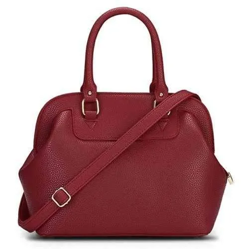 Trendy PU Leather and Zipper Design Women's Tote Bag - Wine Red