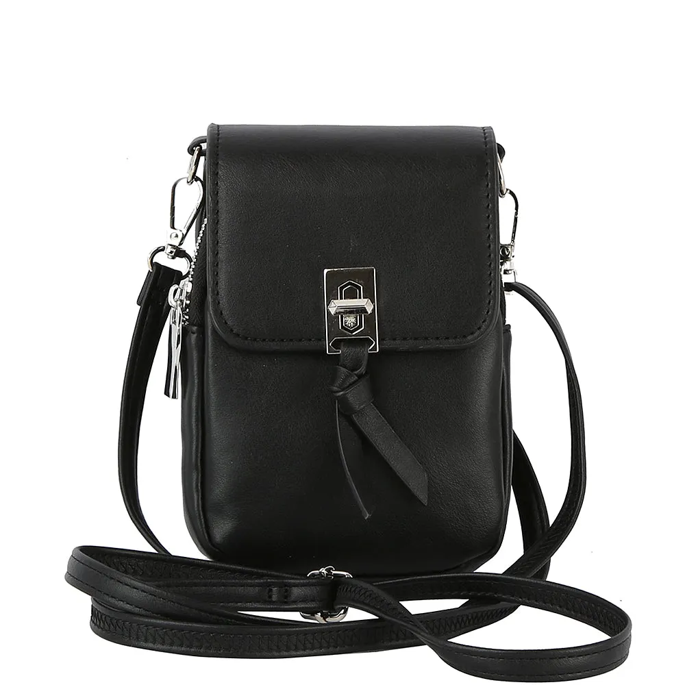 TURN LOCK MINI CROSSBODY BAG