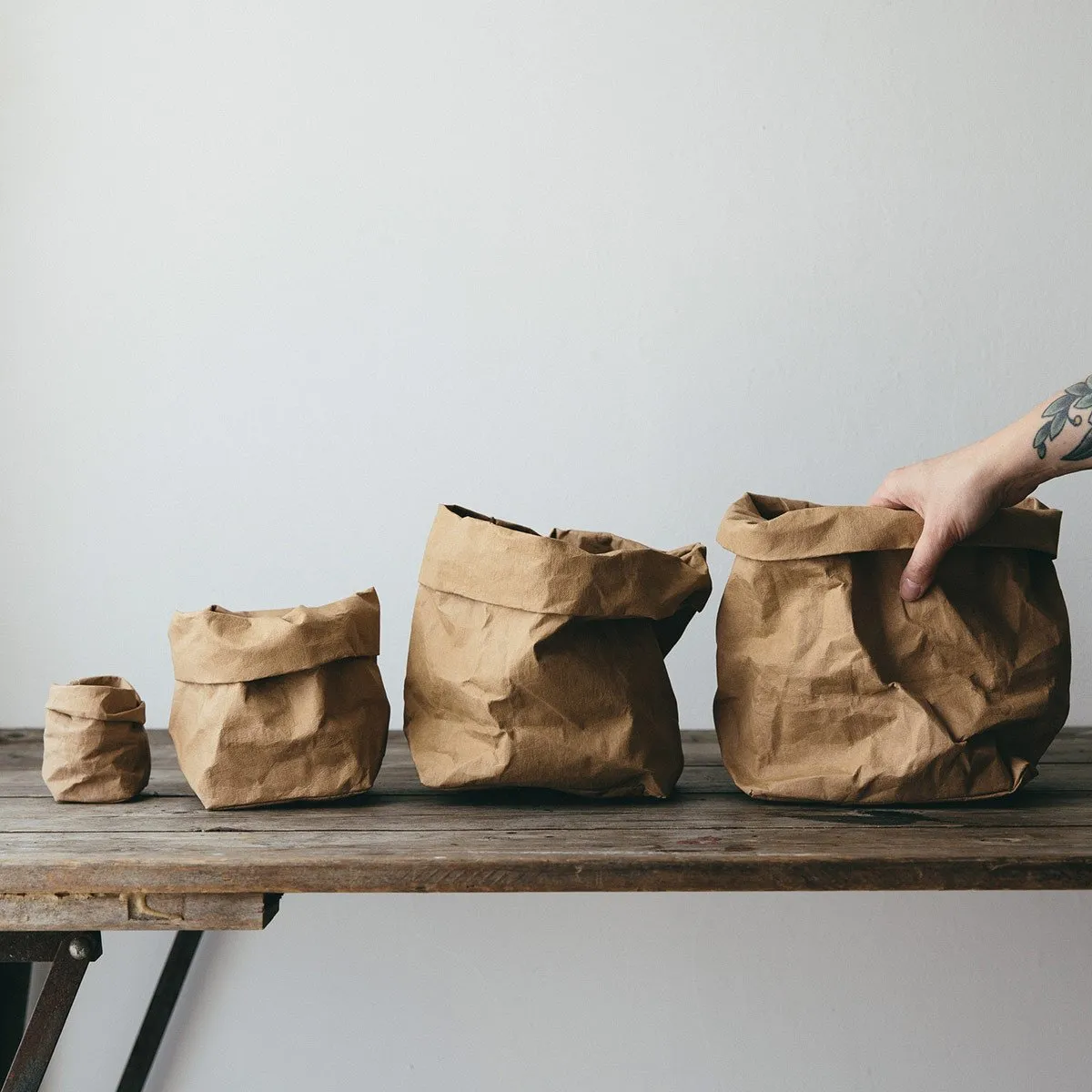 Uashmama Washable Paper Bag Brown