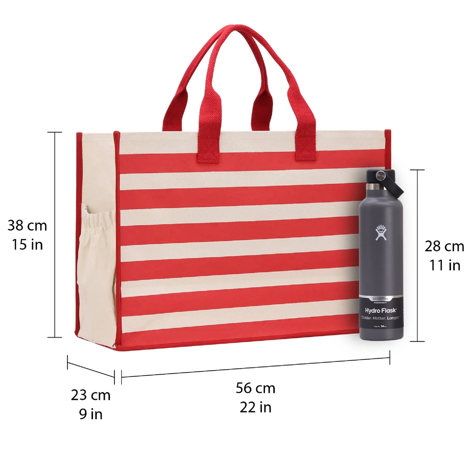 Weekend Vibes Cabana Tote Bag XL - Oversized Chic Tote Bag with Zipper and Inner Pocket - Beach Bag for Women - Weekender Beach Tote