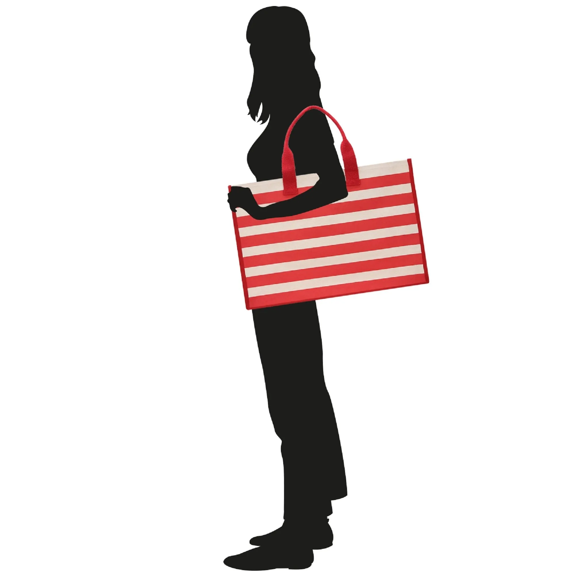 Weekend Vibes Cabana Tote Bag XL - Oversized Chic Tote Bag with Zipper and Inner Pocket - Beach Bag for Women - Weekender Beach Tote