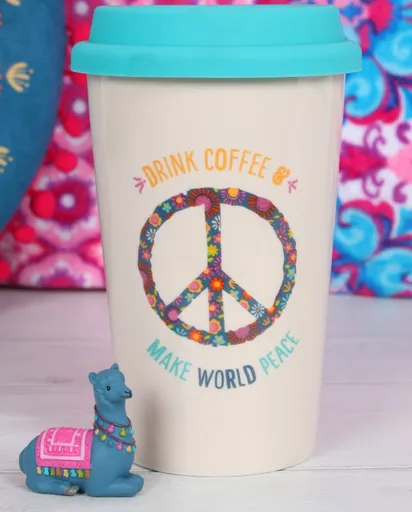 World Peace Travel Mug - Ceramic