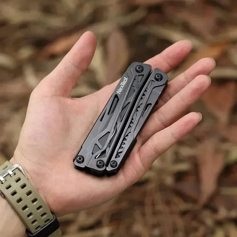 Xiaomi NexTool Black Knight  Multi-function Camping Tools Knife Outdoor Survival Folding Pliers Scissors Hand Multitool Tool Kit