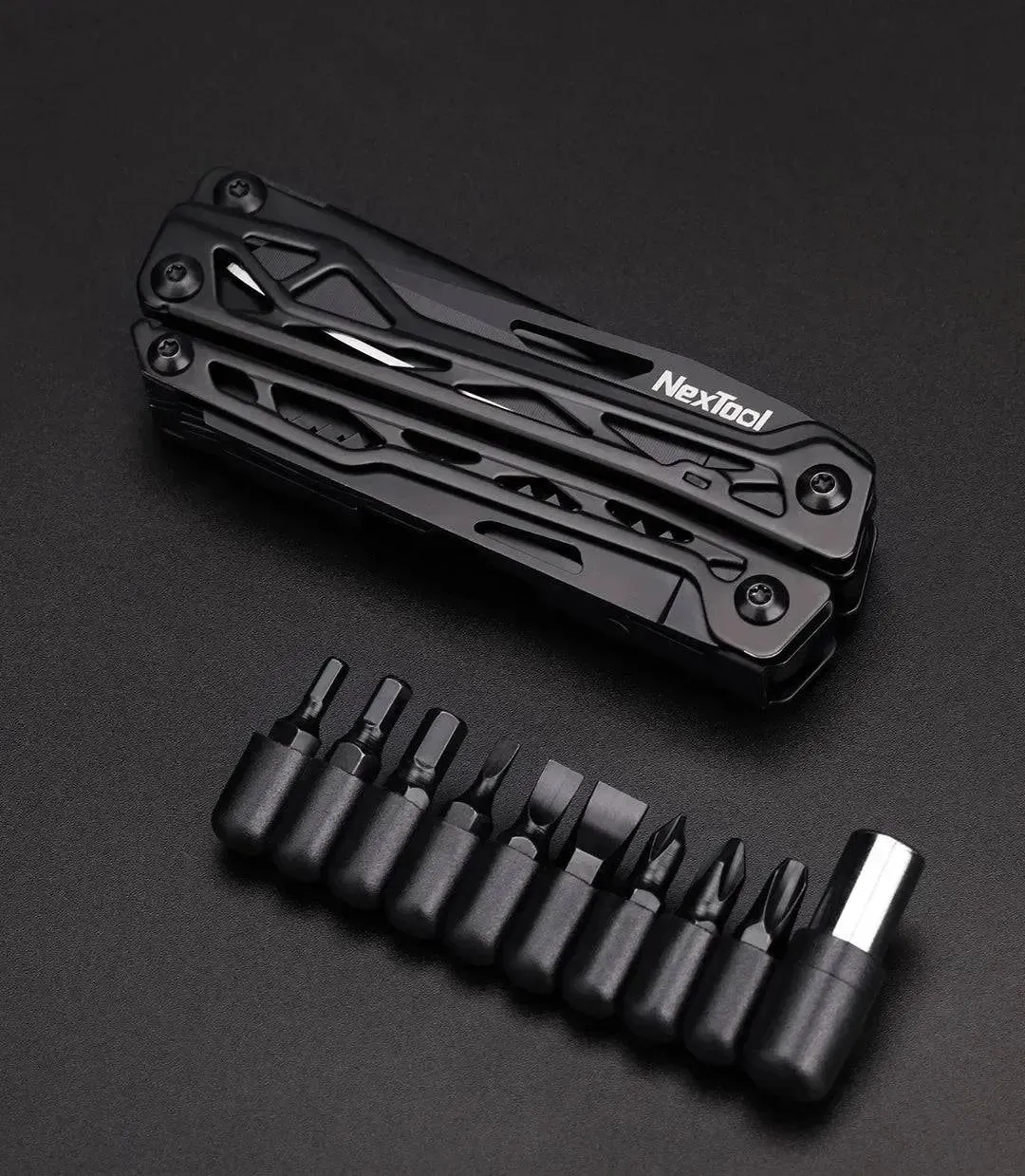 Xiaomi NexTool Black Knight  Multi-function Camping Tools Knife Outdoor Survival Folding Pliers Scissors Hand Multitool Tool Kit