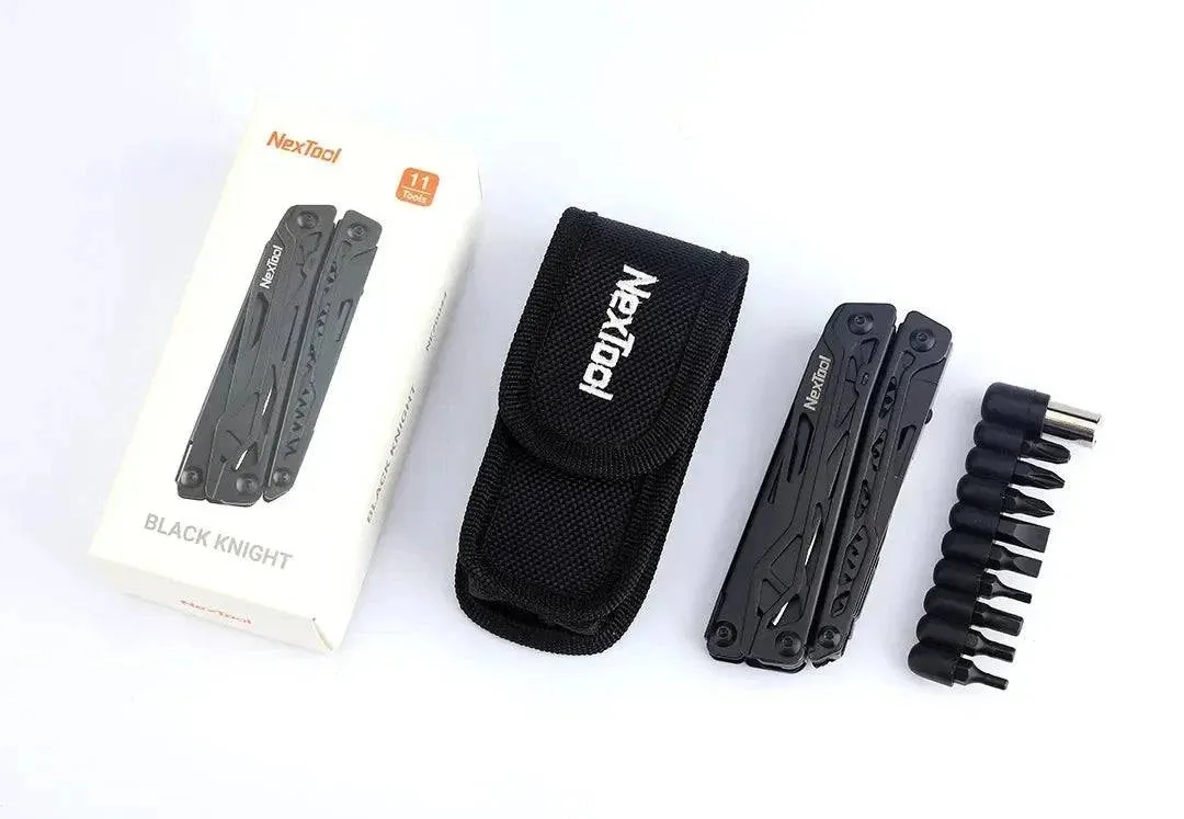 Xiaomi NexTool Black Knight  Multi-function Camping Tools Knife Outdoor Survival Folding Pliers Scissors Hand Multitool Tool Kit