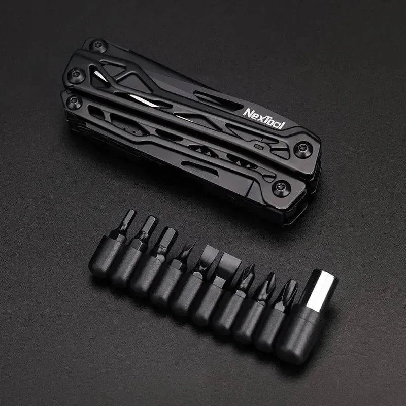 Xiaomi NexTool Black Knight  Multi-function Camping Tools Knife Outdoor Survival Folding Pliers Scissors Hand Multitool Tool Kit