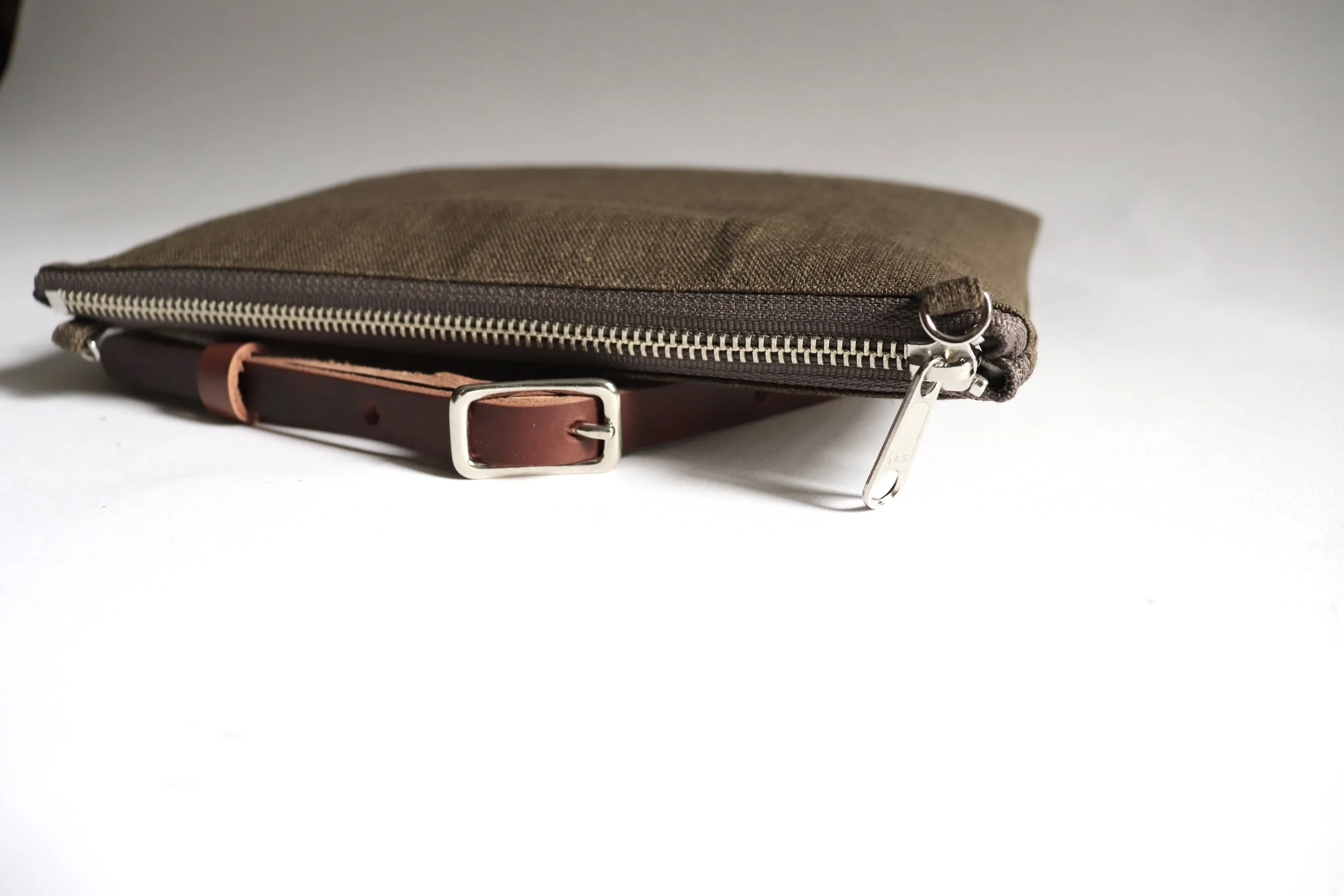 Zippered Crossbody Bag with Adjustable Strap